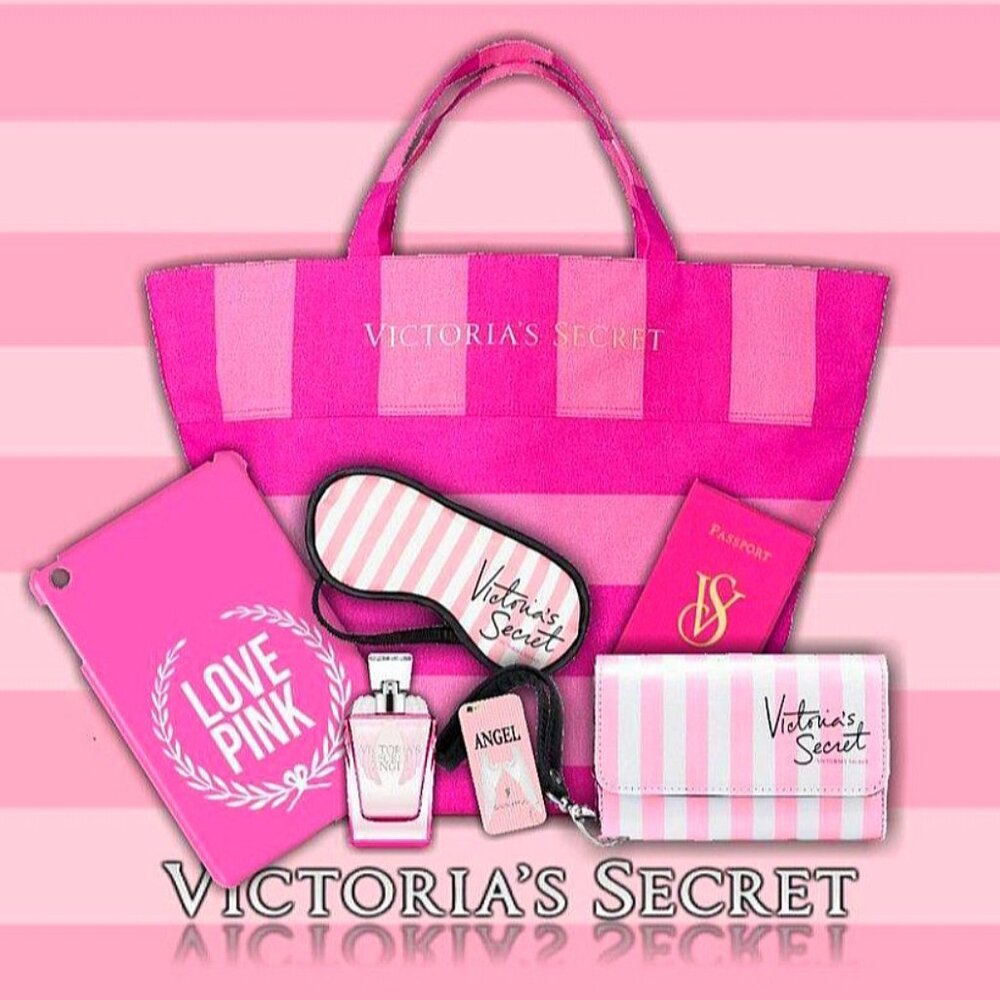 VICTORIA'S SECRET 'PINK' 'COOL & BRIGHT' 4-PIECE BODY MIST & BOTTLE CHARMS SET - Picture 13 of 16
